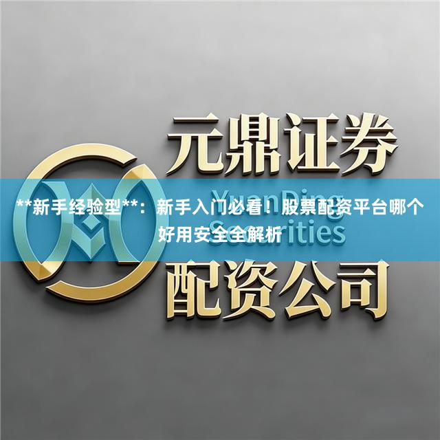 **新手经验型**：新手入门必看！股票配资平台哪个好用安全全解析