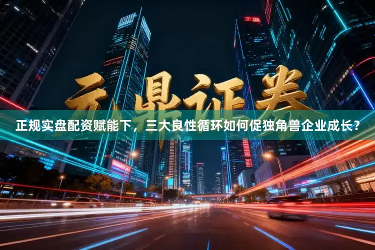 正规实盘配资赋能下，三大良性循环如何促独角兽企业成长？