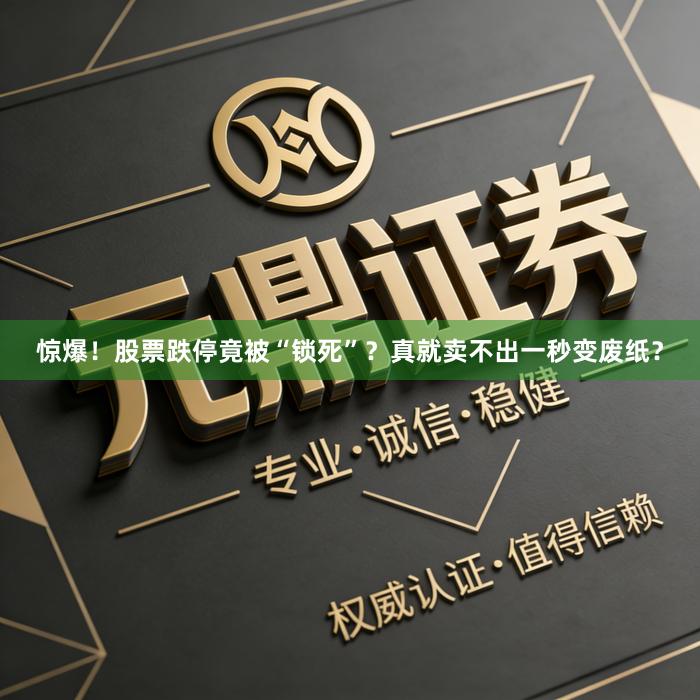 惊爆！股票跌停竟被“锁死”？真就卖不出一秒变废纸？