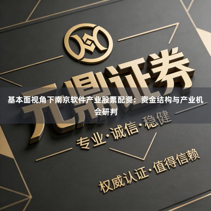 基本面视角下南京软件产业股票配资：资金结构与产业机会研判