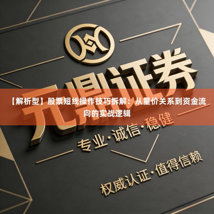 【解析型】股票短线操作技巧拆解：从量价关系到资金流向的实战逻辑