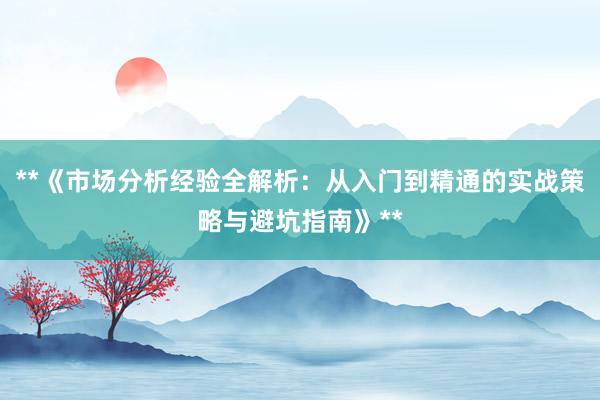 **《市场分析经验全解析：从入门到精通的实战策略与避坑指南》**