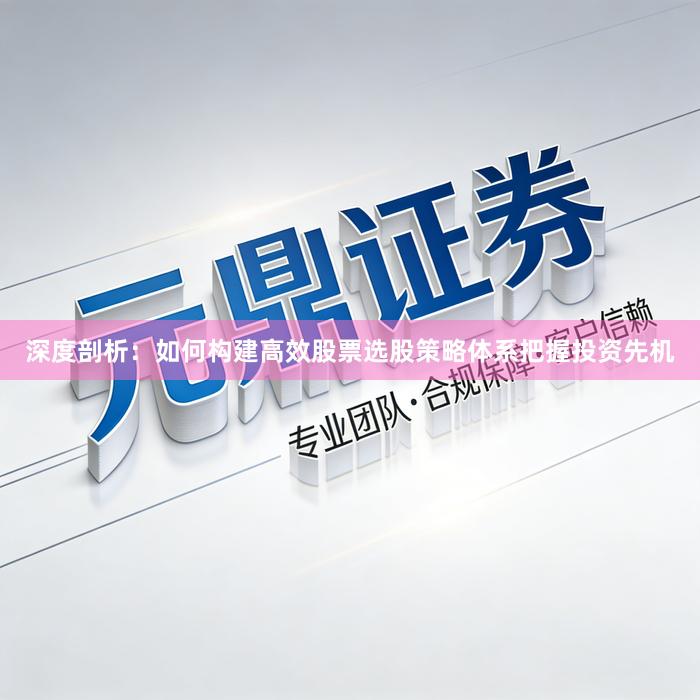 深度剖析:如何构建高效股票选股策略体系把握投资先机